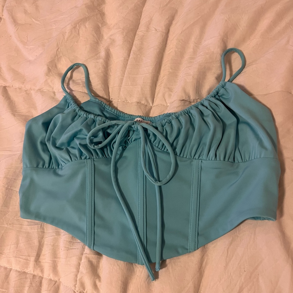 Garage Garage Cropped Corset Top